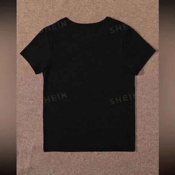 Women’s New Bows Multicolored Crew Neck Graphic T-Shirt - Picture 2 of 5